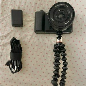 SONY A5100 alpha mirrorless digital camera with tripod